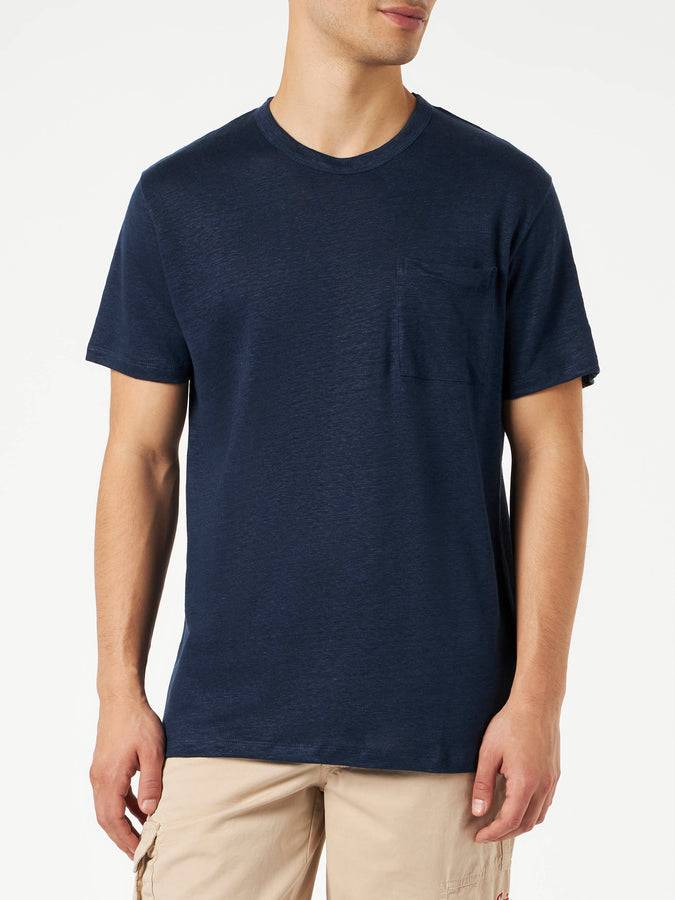 Mc2 Saint Barth T-shirt Da Uomo In Jersey Di Lino