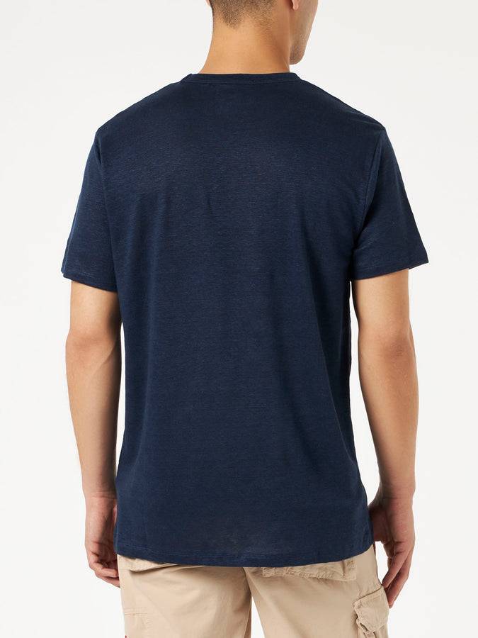 Mc2 Saint Barth T-shirt Da Uomo In Jersey Di Lino