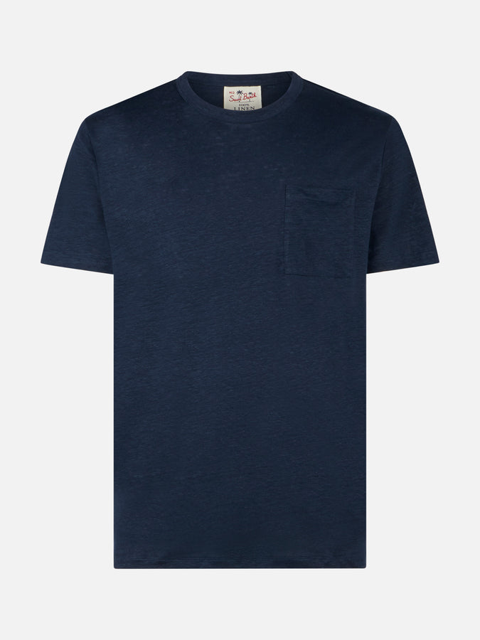 Mc2 Saint Barth T-shirt Da Uomo In Jersey Di Lino