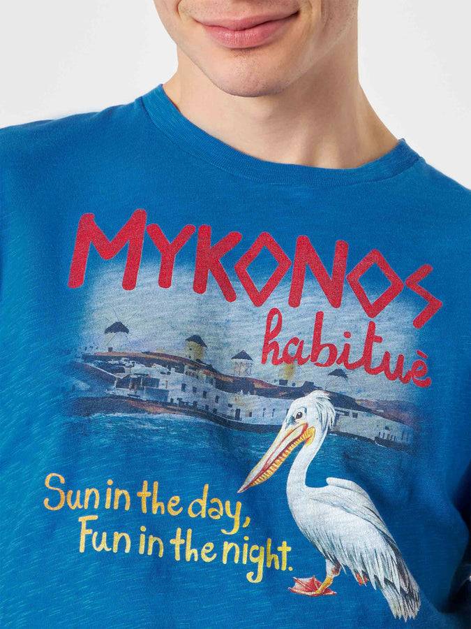 Mc2 Saint Barth T-shirt Da Uomo Stampa Mykonos