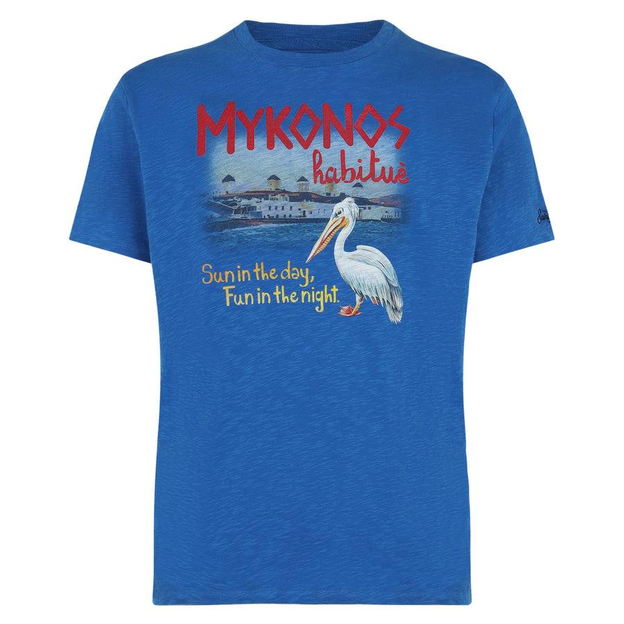 Mc2 Saint Barth T-shirt Da Uomo Stampa Mykonos