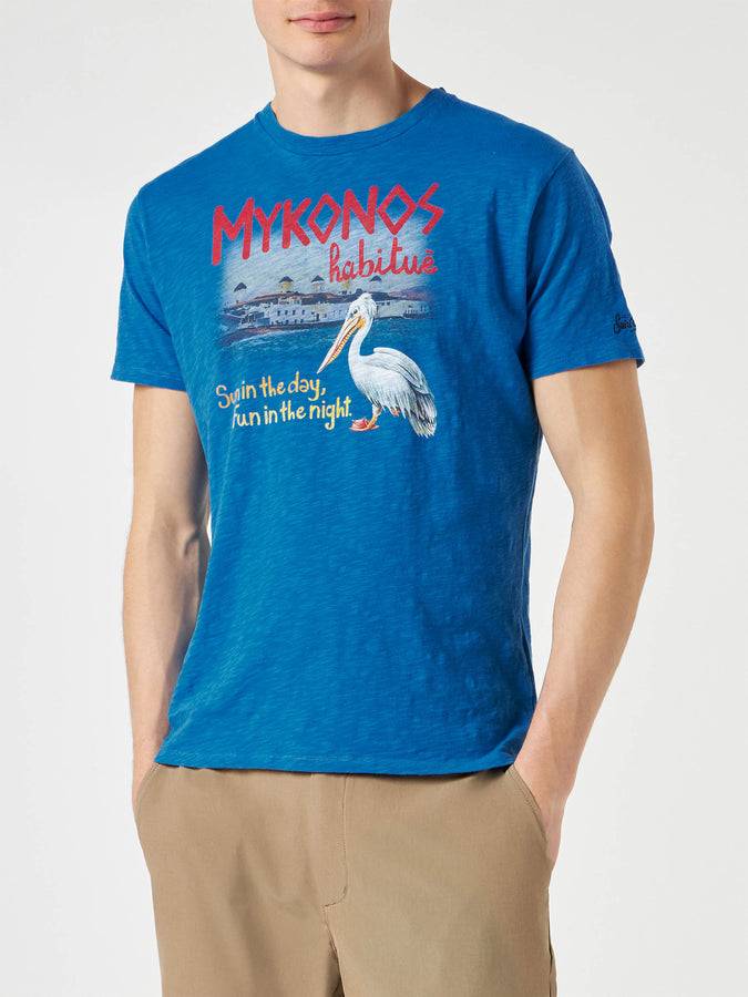 Mc2 Saint Barth T-shirt da uomo stampa Mykonos