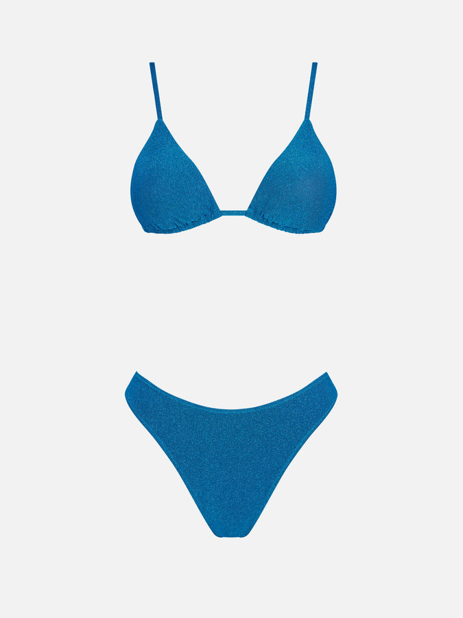 Mc2 Saint Barth Top Da Donna A Triangolo In Lurex