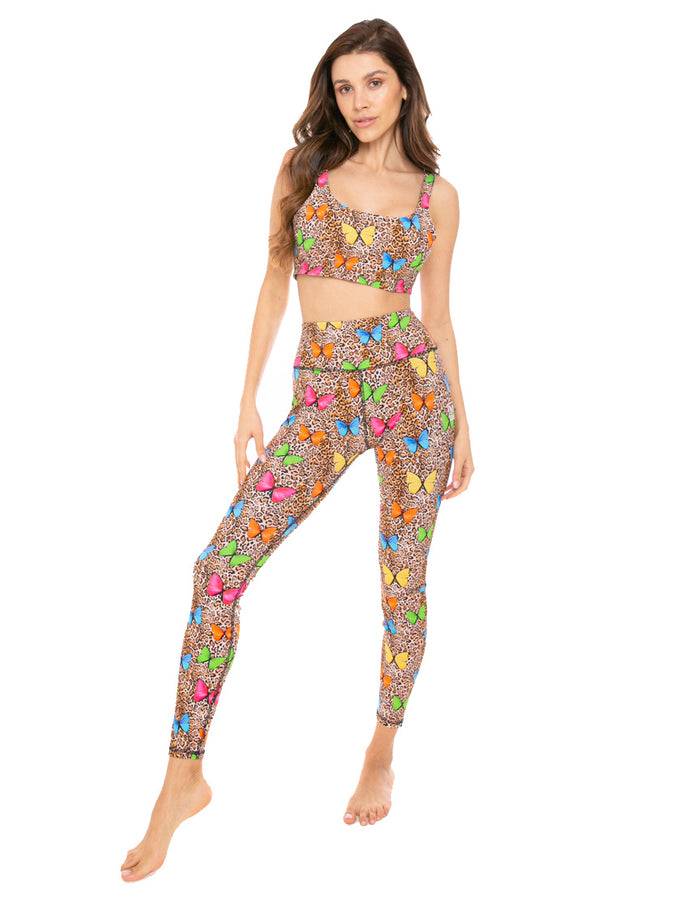 Mc2 Saint Barth Top Da Yoga Con Stampa Animalier