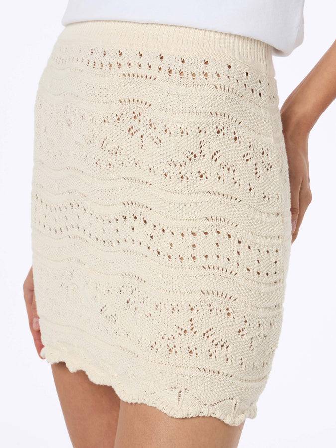 Mc2 Saint Barth Woman Cotton Knit Mini Skirt Apple