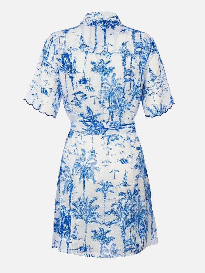 Mc2 Saint Barth Woman Flower Linen Dress Hermione