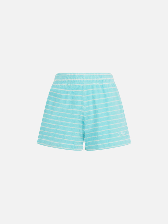 Mc2 Saint Barth Woman Terry Pull Up Shorts Cate