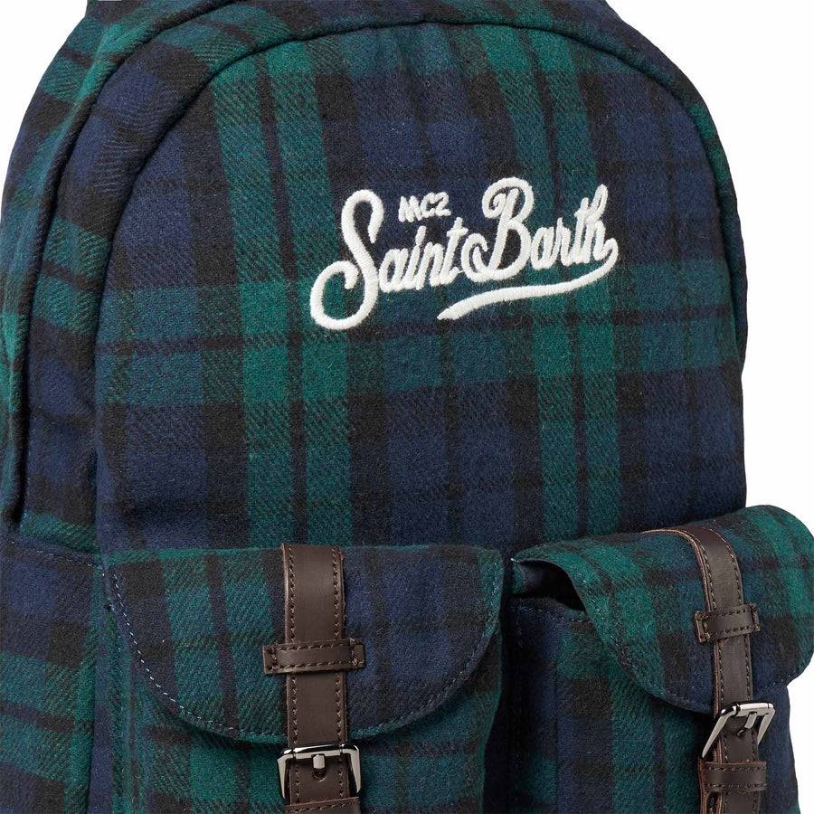 Mc2 Saint Barth Zaino Con Stampa Tartan