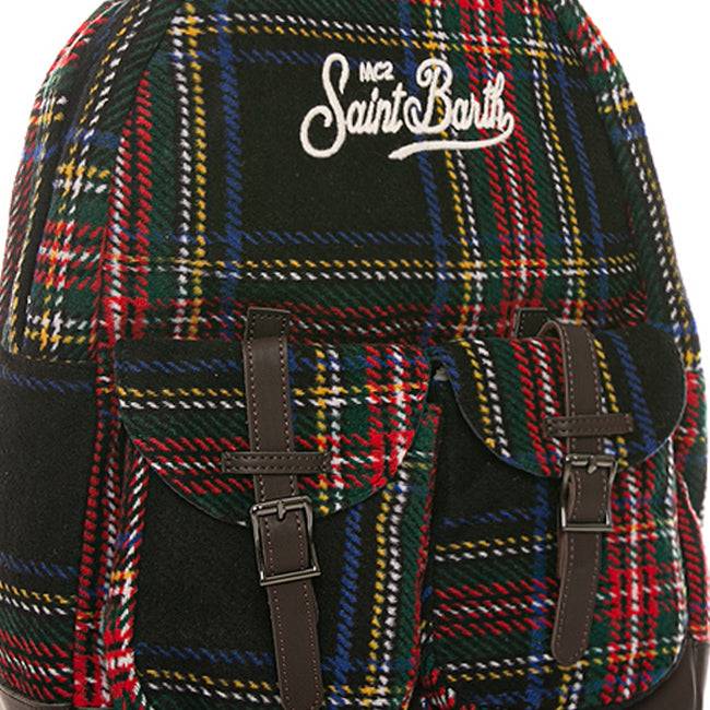 Mc2 Saint Barth Zaino Con Stampa Tartan
