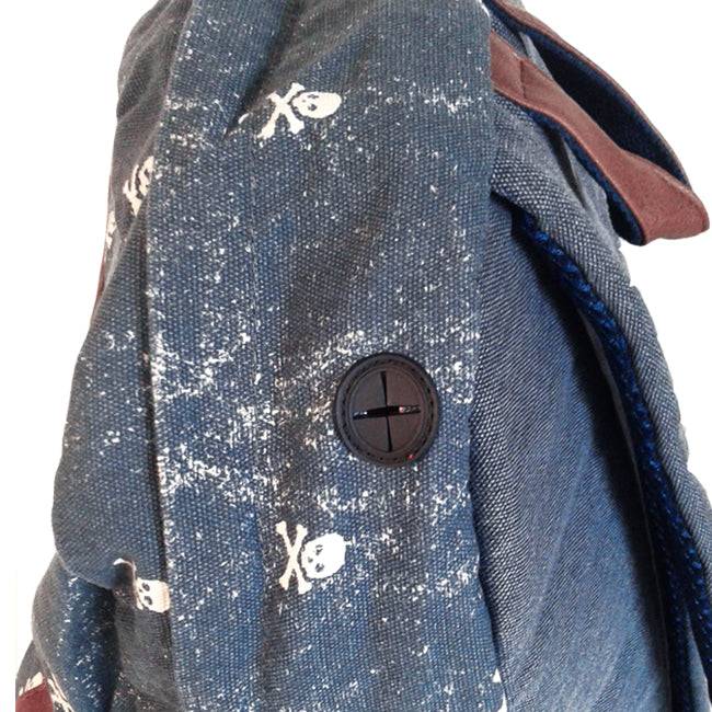 Mc2 Saint Barth Zaino In Tela Micro Teschio