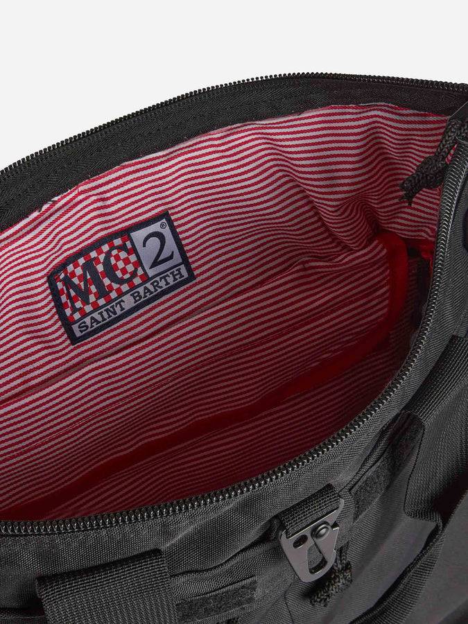 Mc2 Saint Barth Zaino In Tessuto Tecnico Nero