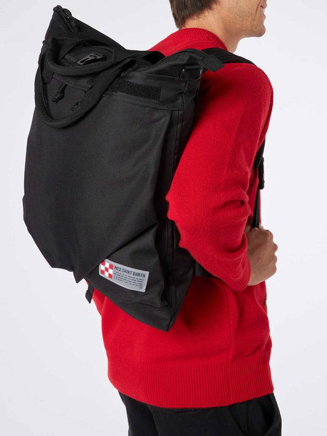 Mc2 Saint Barth Zaino In Tessuto Tecnico Nero