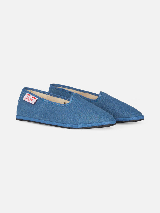 Mc2 Saint Barth Mocassini Pantofola Da Donna In Denim | MY CHALOM SPECIAL EDITION