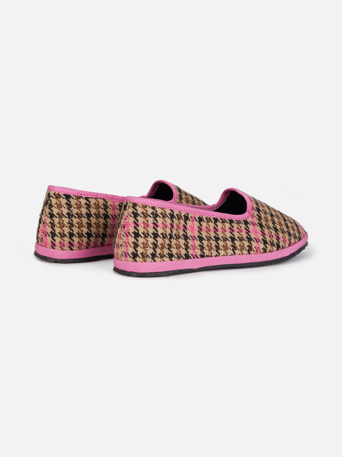 Mc2 Saint Barth Mocassini Pantofola Pied De Poule Da Bambina | MY CHALOM SPECIAL EDITION