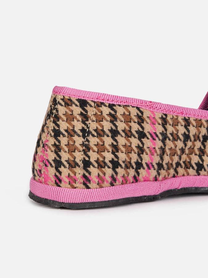 Mc2 Saint Barth Mocassini Pantofola Pied De Poule Da Bambina | MY CHALOM SPECIAL EDITION