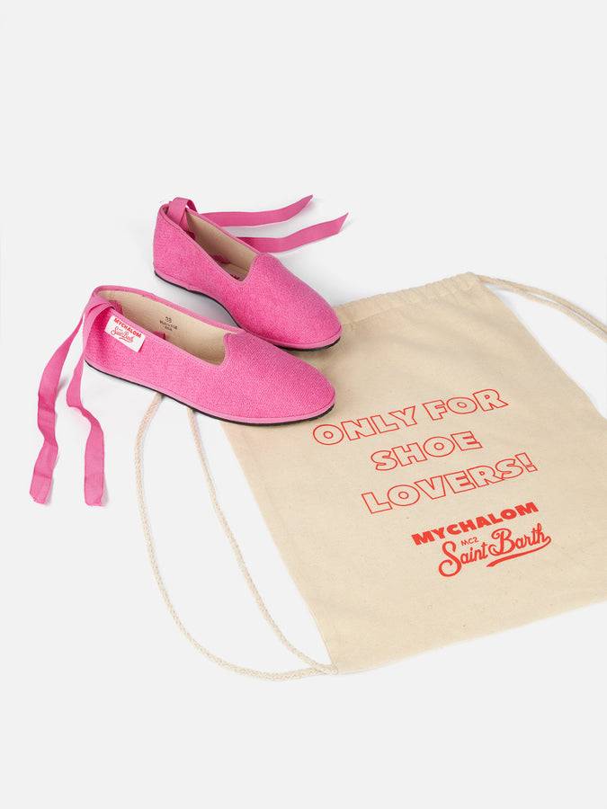Mc2 Saint Barth Mocassino Pantofola Da Donna In Spugna Rosa | MY CHALOM SPECIAL EDITION