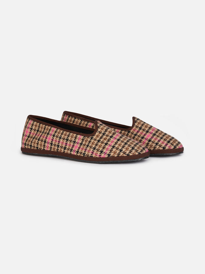 Mc2 Saint Barth Mocassino Pantofola Da Donna Pied De Poule | MY CHALOM SPECIAL EDITION