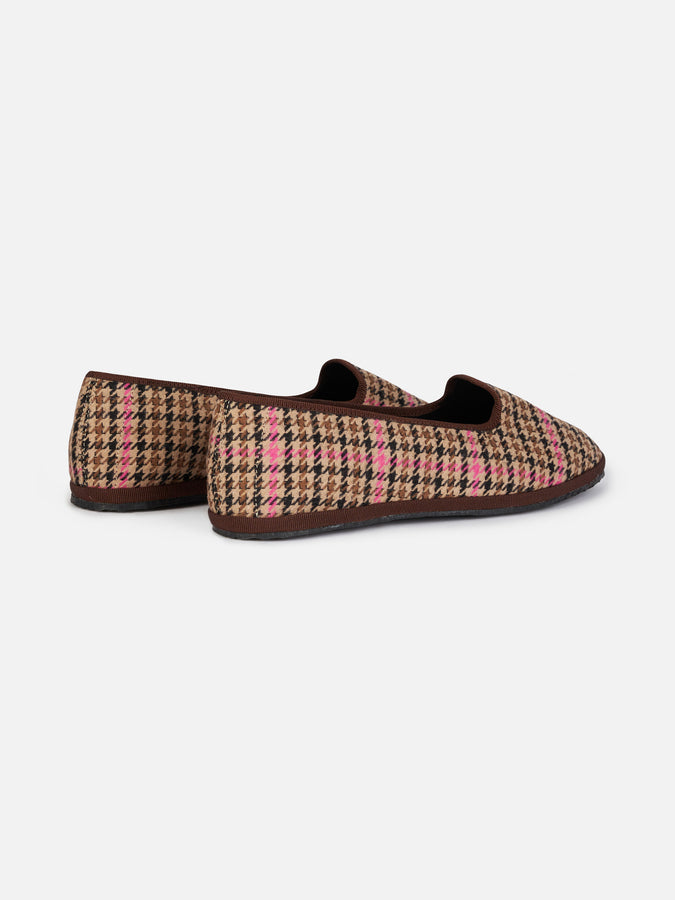 Mc2 Saint Barth Mocassino Pantofola Da Donna Pied De Poule | MY CHALOM SPECIAL EDITION