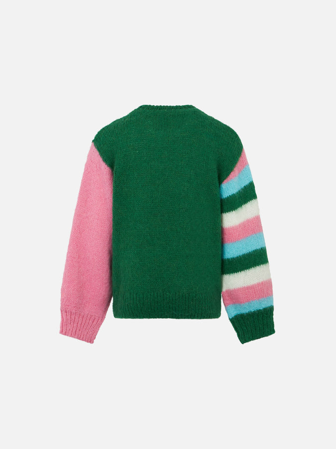 Mc2 Saint Barth Morbida Maglia Da Bambina Dalla Forma Squadrata Con Ricamo Comme Ci Comme Ça