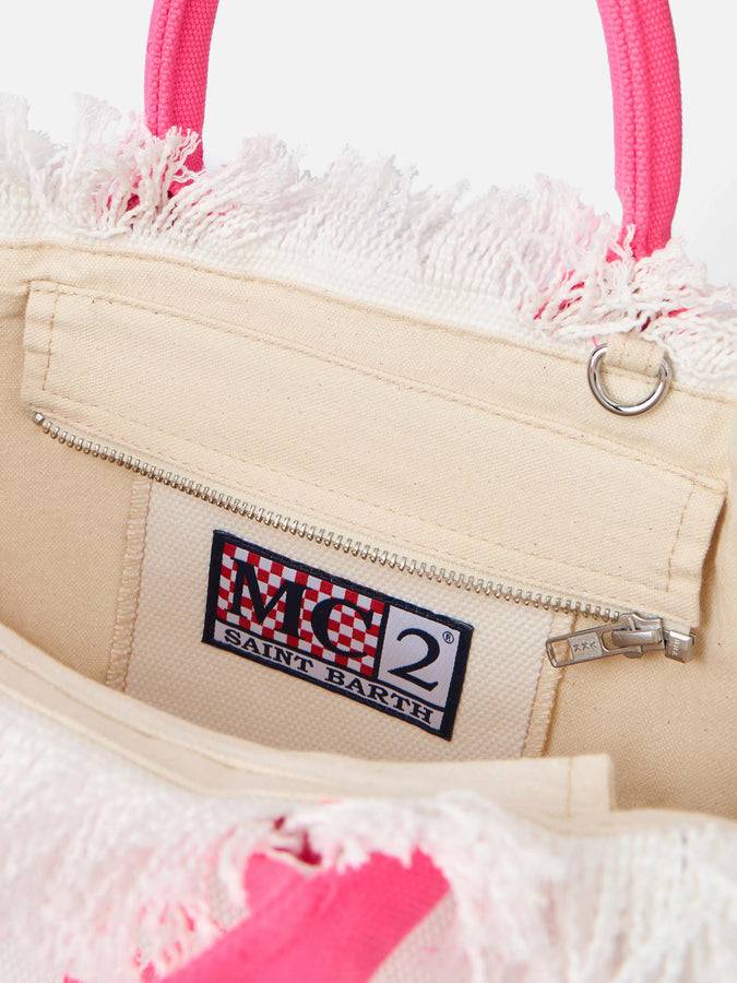 Mc2 Saint Barth Off-white Cotton Canvas Colette Handbag