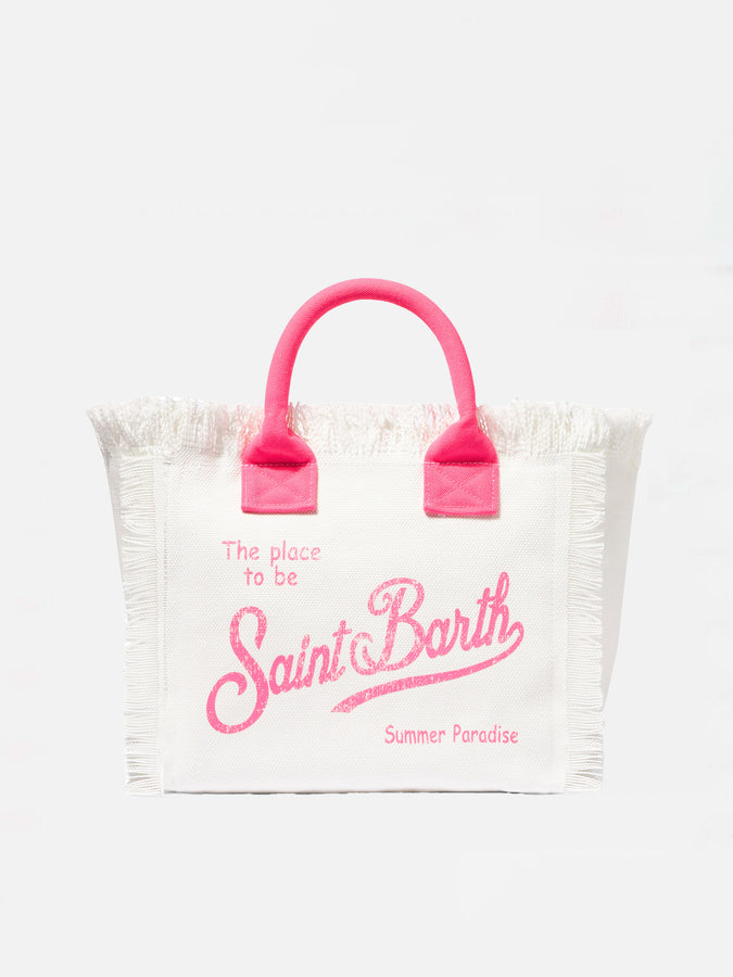 Mc2 Saint Barth Off-white Cotton Canvas Colette Handbag