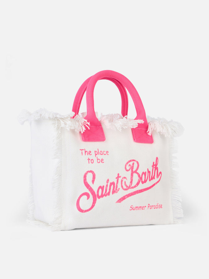Mc2 Saint Barth Off-white Cotton Canvas Colette Handbag