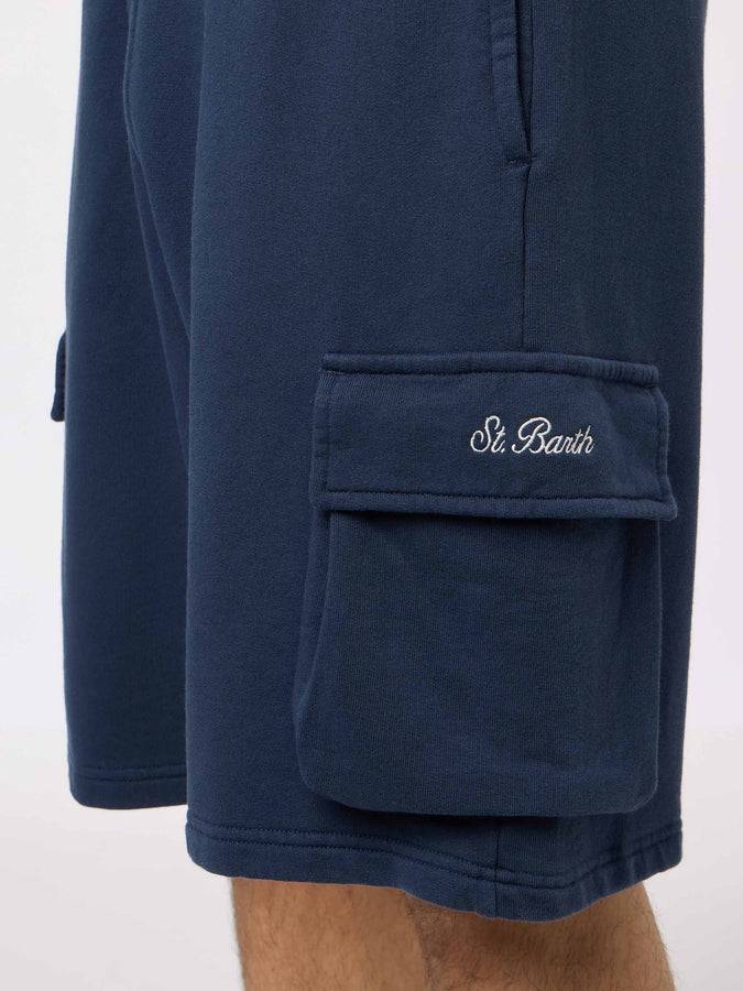 Mc2 Saint Barth Pantaloncini Cargo Da Uomo Blu Navy Cargy