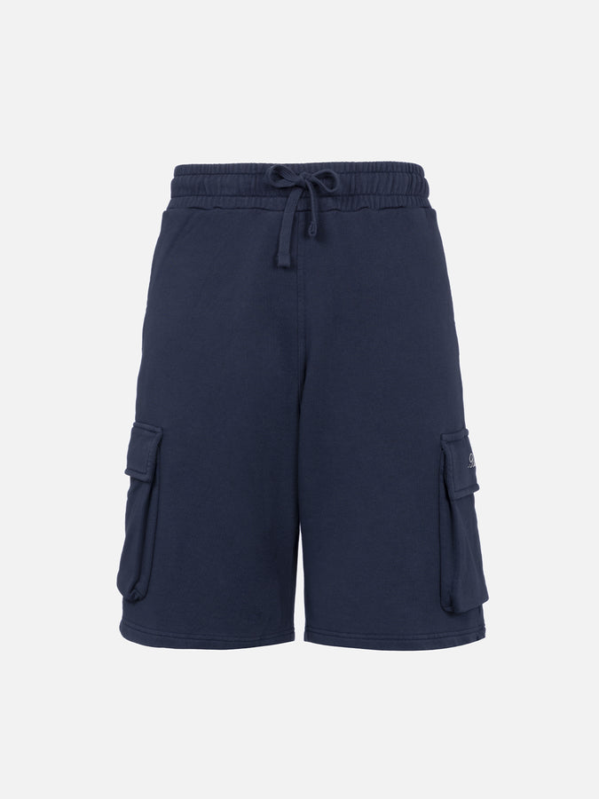 Mc2 Saint Barth Pantaloncini Cargo Da Uomo Blu Navy Cargy