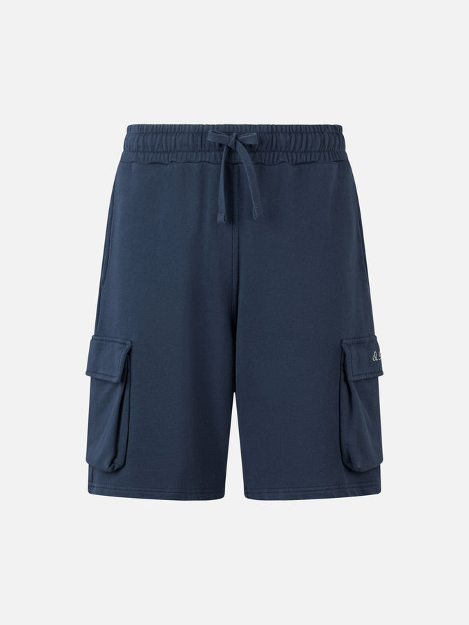 Mc2 Saint Barth Pantaloncini Cargo Da Uomo Blu Navy Cargy