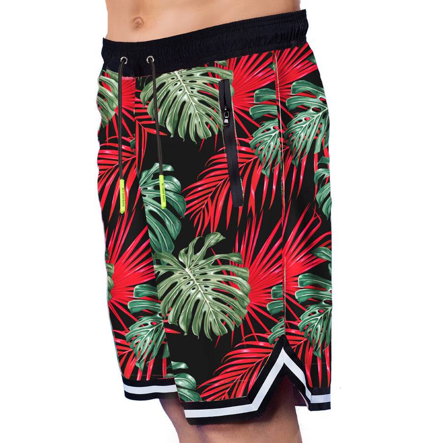 Mc2 Saint Barth Pantaloncini Da Bagno Con Stampa Tropicale Stile Surf