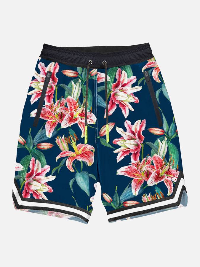 Mc2 Saint Barth Pantaloncini da bagno con stampa tropicale stile surf