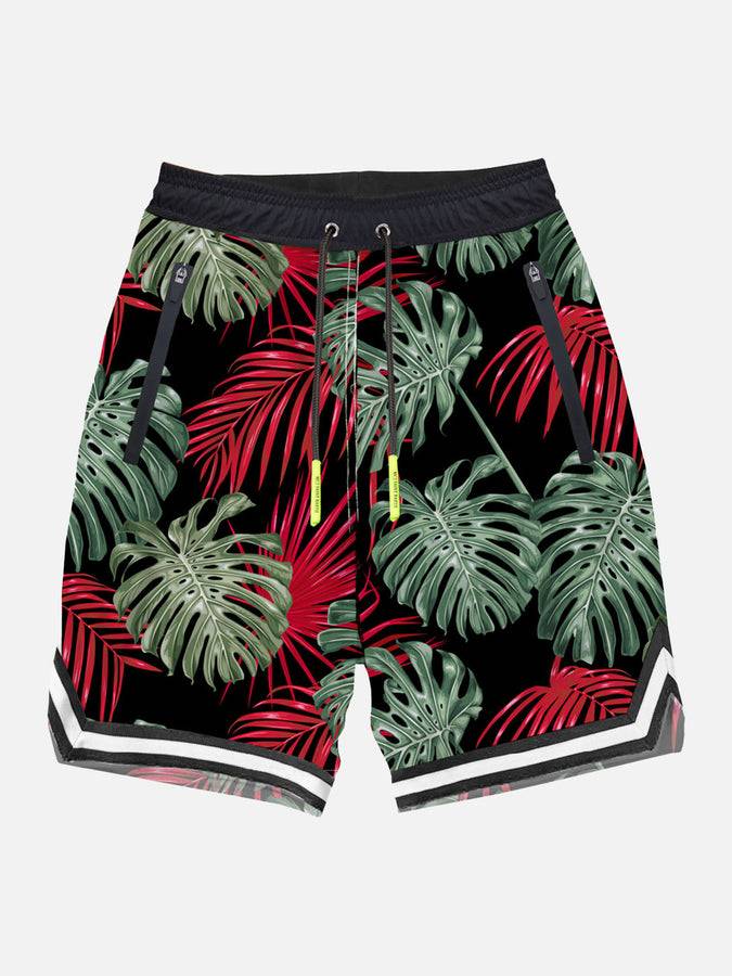 Mc2 Saint Barth Pantaloncini da bagno con stampa tropicale stile surf