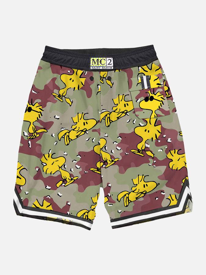 Mc2 Saint Barth Pantaloncini Da Bagno Lunghi Con Stampa Woodstock | WOODSTOCK - EDIZIONE SPECIALE PEANUTS™