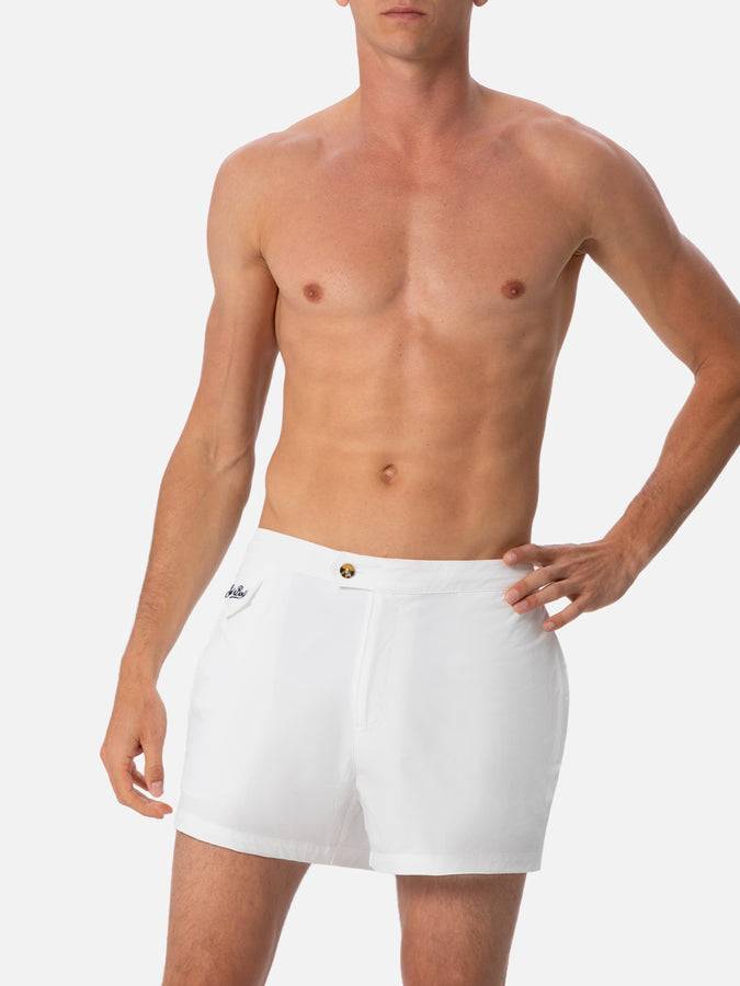Mc2 Saint Barth Pantaloncini Da Bagno Uomo Bianchi Dal Taglio Aderente Harrys