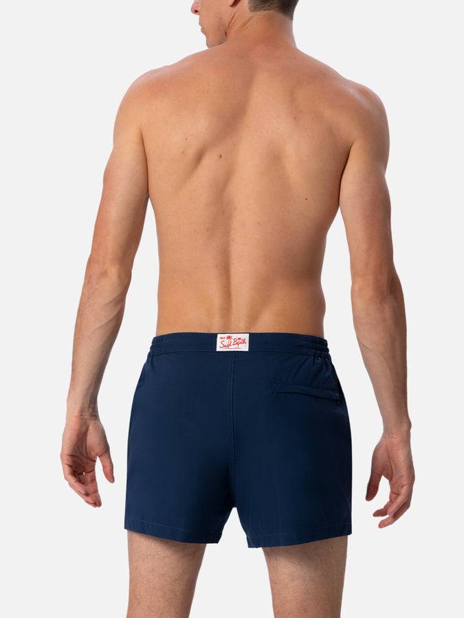 Mc2 Saint Barth Pantaloncini Da Bagno Uomo Harrys Dal Taglio Aderente Verde Militare