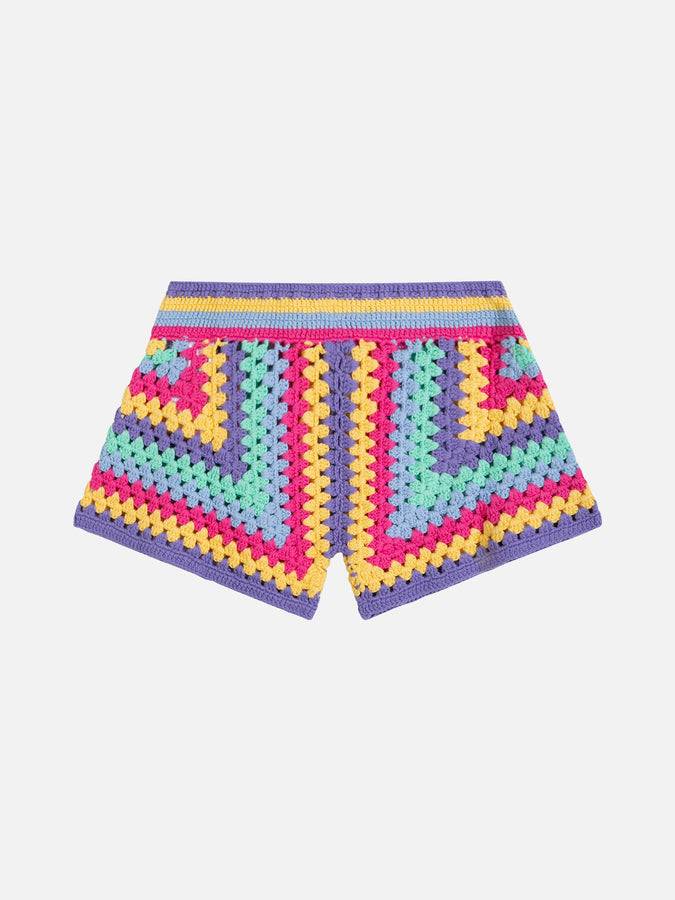 Mc2 Saint Barth Pantaloncini Da Bambina All'uncinetto