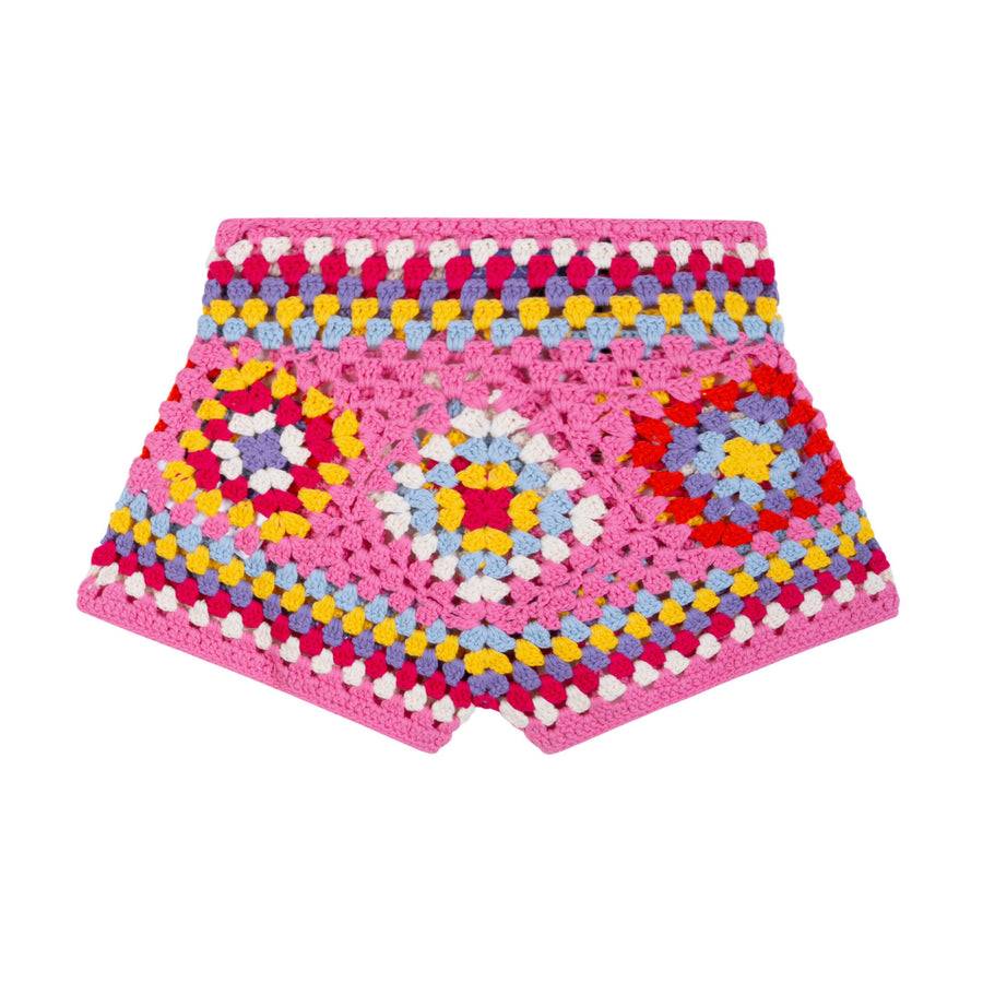 Mc2 Saint Barth Pantaloncini Da Bambina All'uncinetto