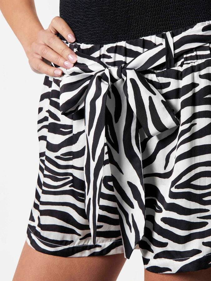 Mc2 Saint Barth Pantaloncini Da Donna Con Stampa Zebrata