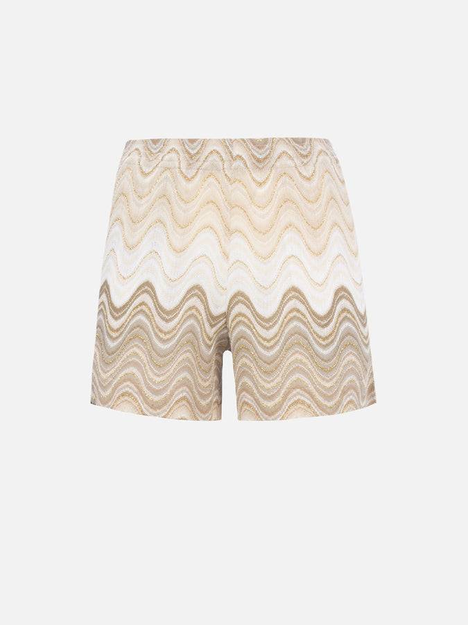 Mc2 Saint Barth Pantaloncini Da Donna Pull Up In Tessuto Maglia Rachel Meave