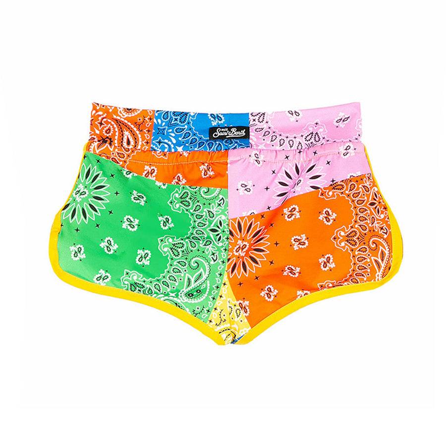 Mc2 Saint Barth Pantaloncini Da Spiaggia Da Bambina Con Stampa Bandana
