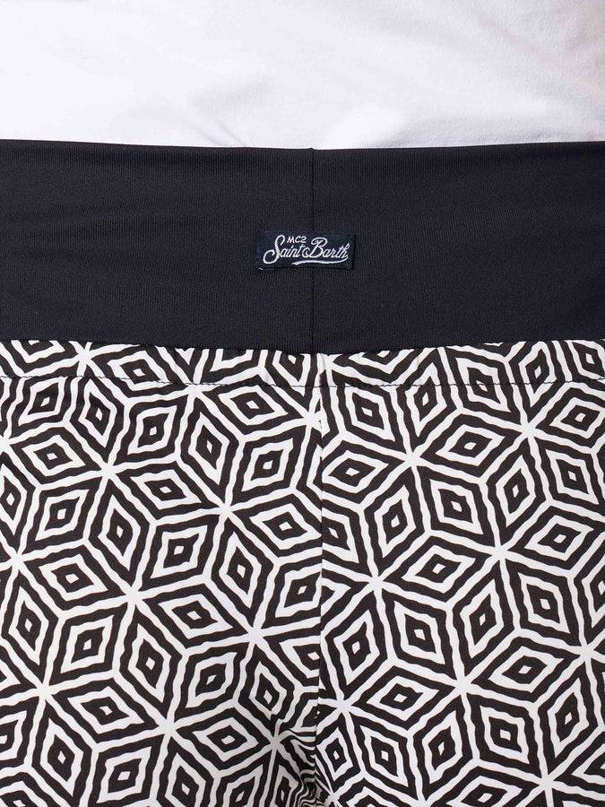 Mc2 Saint Barth Pantaloncini Da Spiaggia Da Donna Con Stampa Geometrica