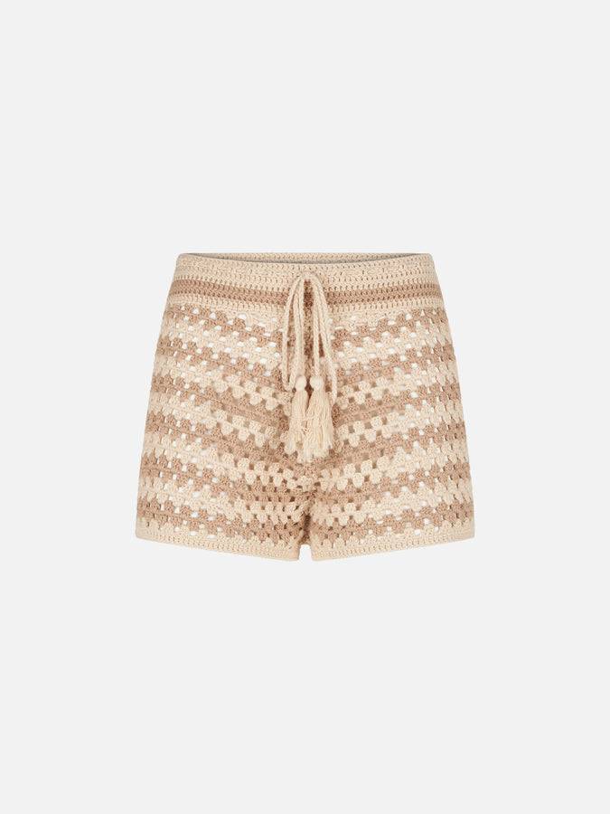Mc2 Saint Barth Pantaloncini Multicolore All'uncinetto
