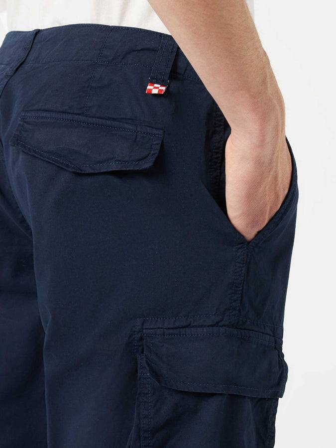 Mc2 Saint Barth Pantaloncino Cargo Da Uomo In Cotone Blu