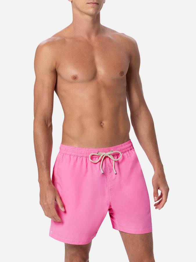 Mc2 Saint Barth Pantaloncino Da Bagno Uomo Di Media Lunghezza Rosa Patmos