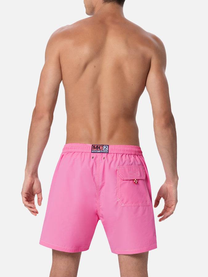 Mc2 Saint Barth Pantaloncino Da Bagno Uomo Di Media Lunghezza Rosa Patmos