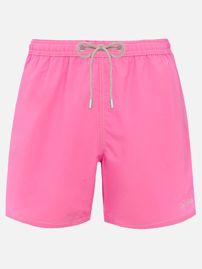 Mc2 Saint Barth Pantaloncino da bagno uomo di media lunghezza rosa Patmos
