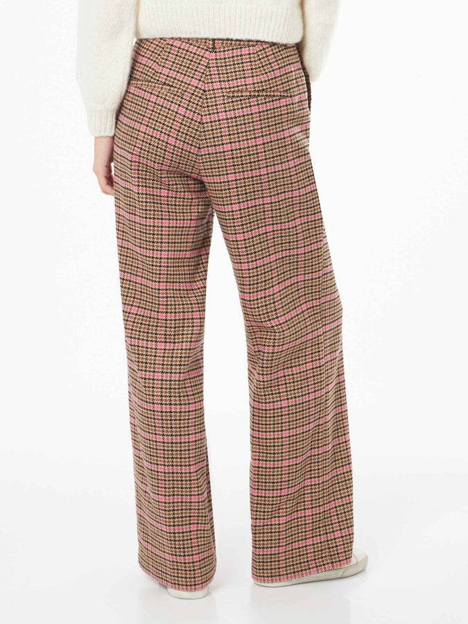 Mc2 Saint Barth Pantaloni A Palazzo Da Donna Con Stampa Pied De Poule