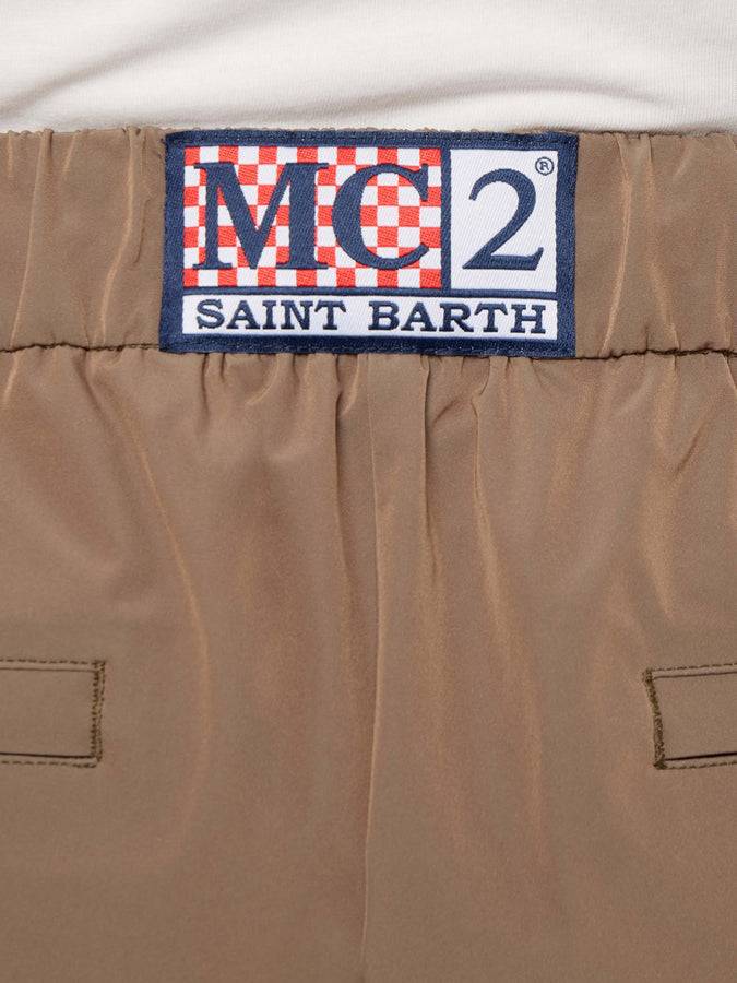 Mc2 Saint Barth Pantaloni Casual Da Uomo Color Kaki Porter