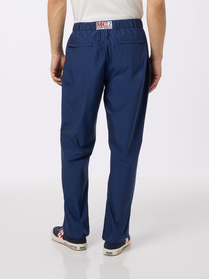 Mc2 Saint Barth Pantaloni Casual Da Uomo Porter Blu Navy
