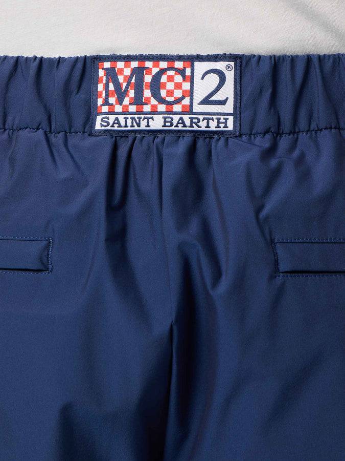 Mc2 Saint Barth Pantaloni Casual Da Uomo Porter Blu Navy